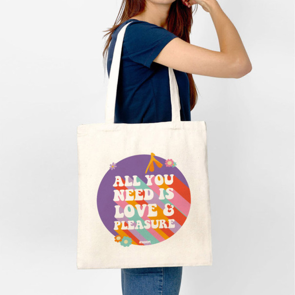 Tote Bag All You Need is Love & Pleasure