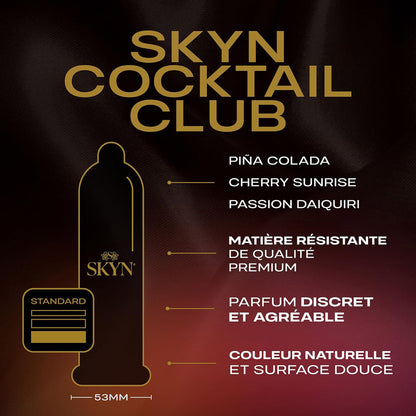 Préservatifs sans latex aromatisés Skyn Cocktail Club