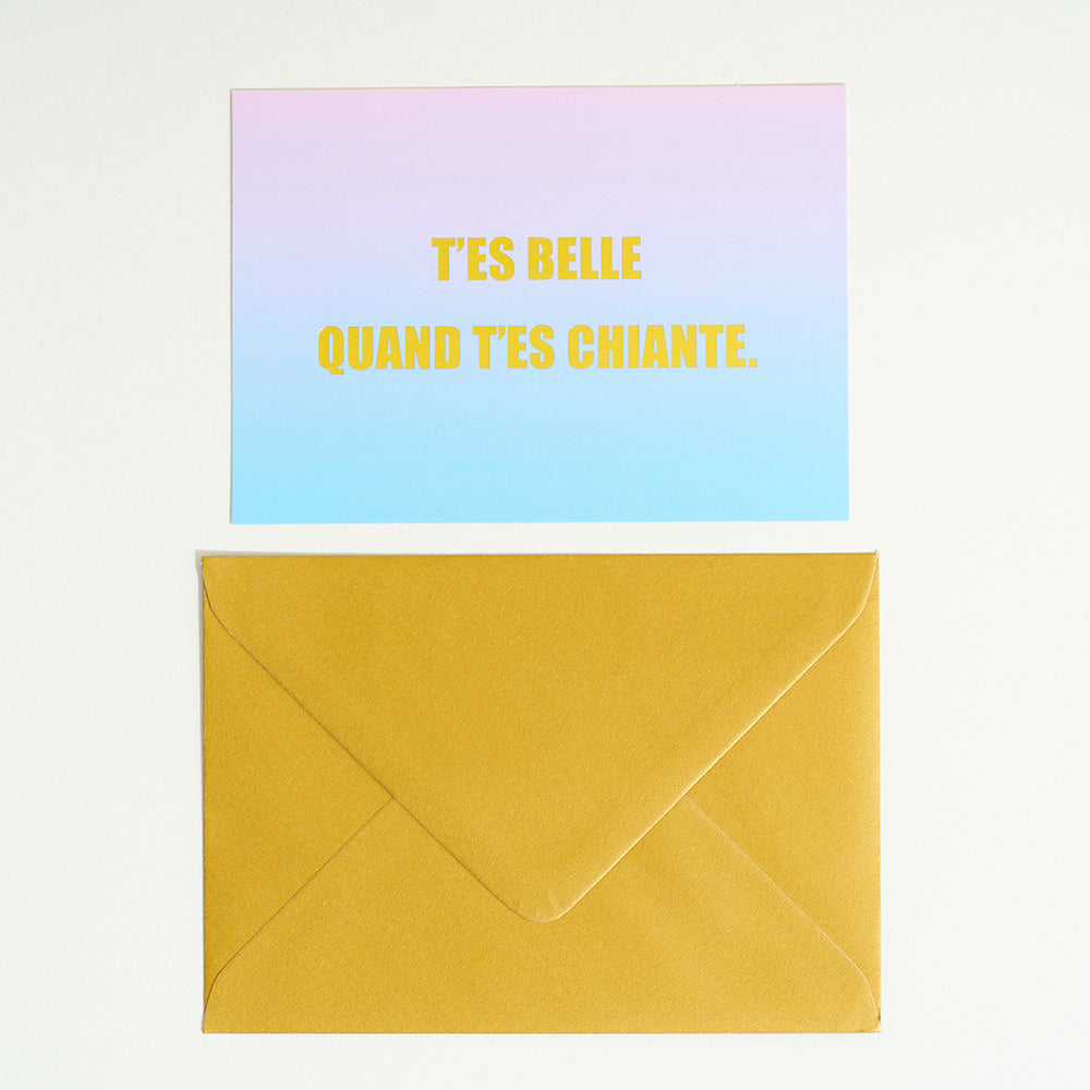 Carte postale à message - Chiante