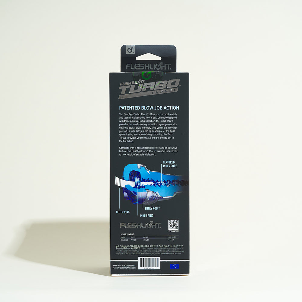 Gaine de masturbation Fleshlight Turbo Thrust - Bleu