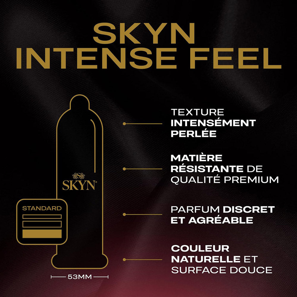 Préservatifs sans latex texturés Skyn Intense Feel