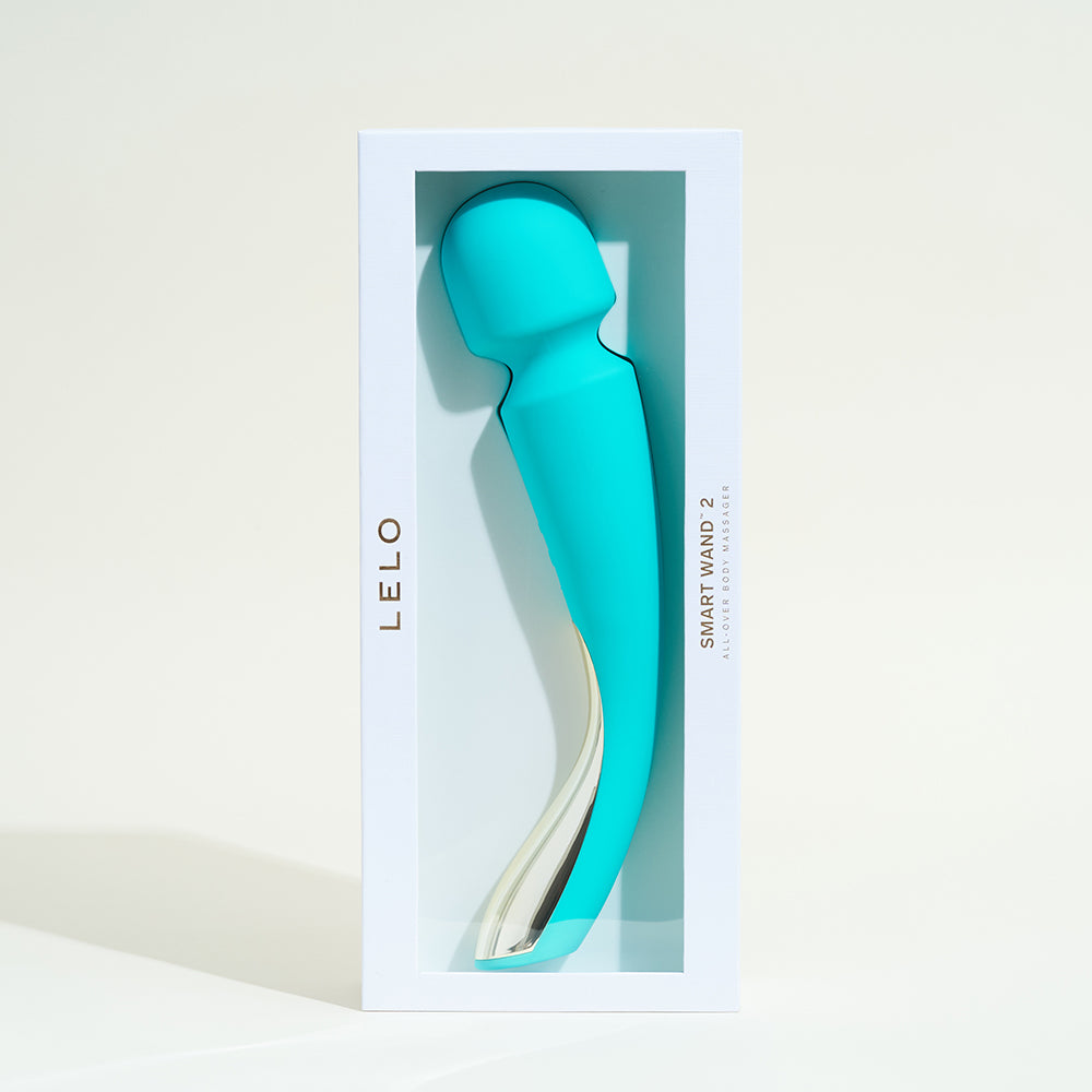 Vibromasseur Smart Wand 2 Large de Lelo - Bleu