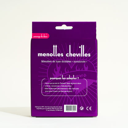 Menotte chevilles fourrure - Noir