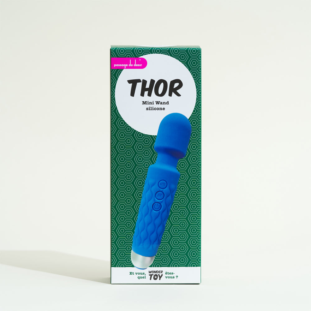 Thor Mini Wand Silicone - Bleu