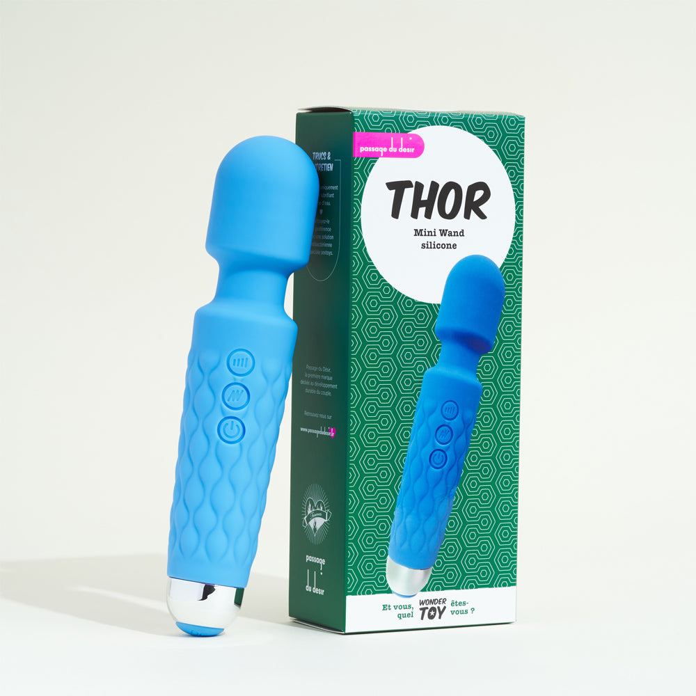 Thor Mini Wand Silicone - Bleu