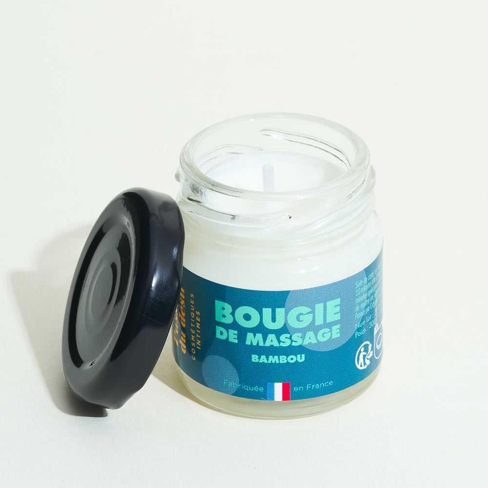 Mini bougie de massage (40gr) - Bambou