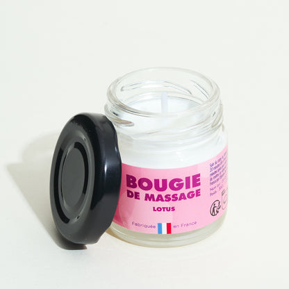 Mini bougie de massage (40gr) - Lotus