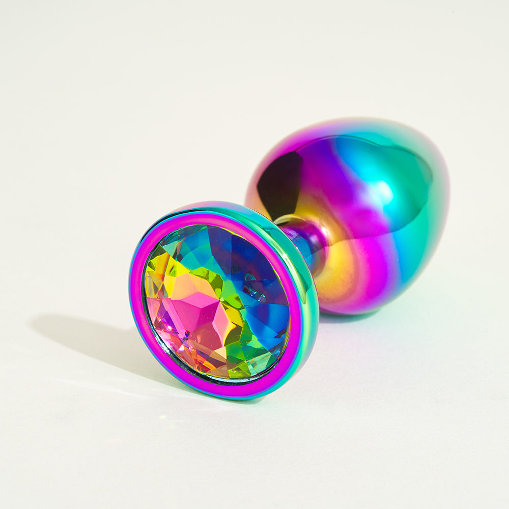 Plug métal bijou rainbow Steel - S