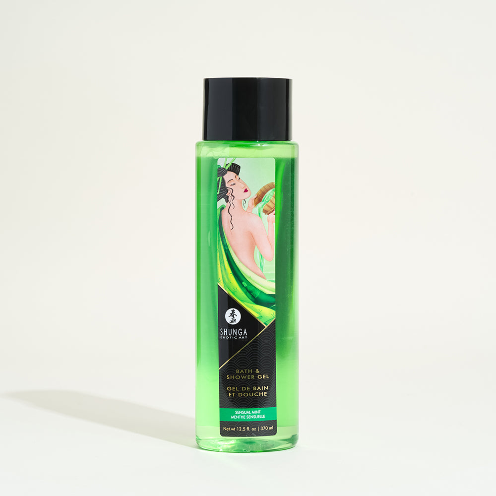 Gel de bain et douche comestible Shunga - Menthe