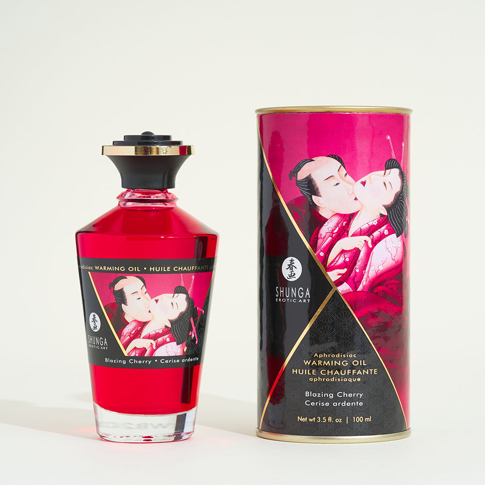 Huile chauffante aphrodisiaque - Cerise