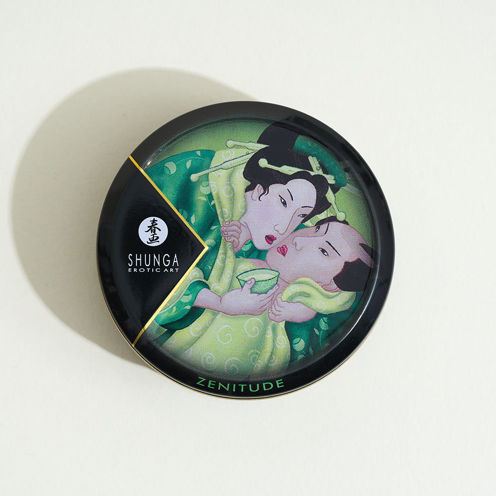 Mini bougie de massage Lueur et Caresse - Thé vert