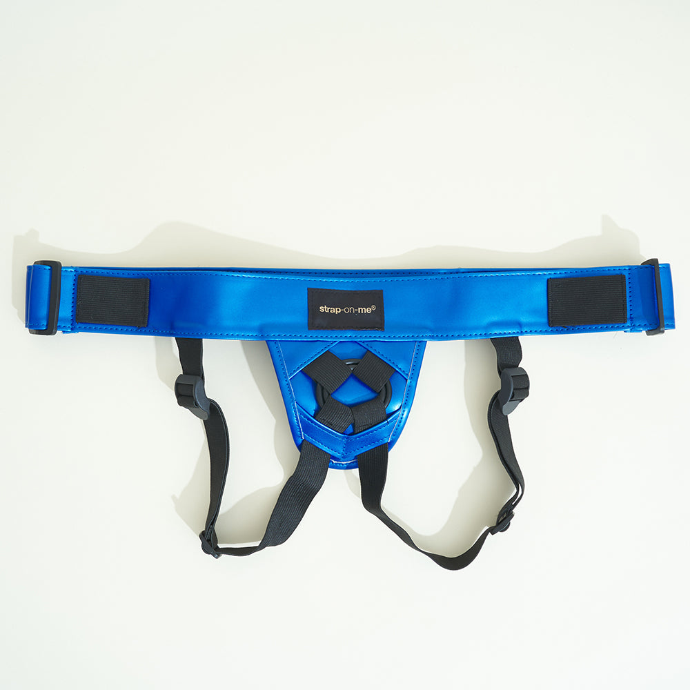 Harnais Curious de Strap On Me - Bleu