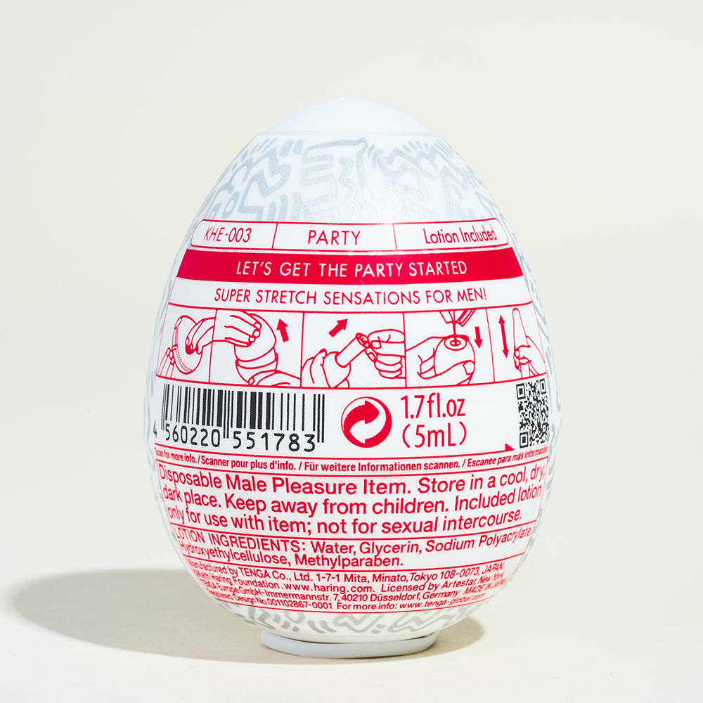 Tenga Egg Keith Haring Street - Silver