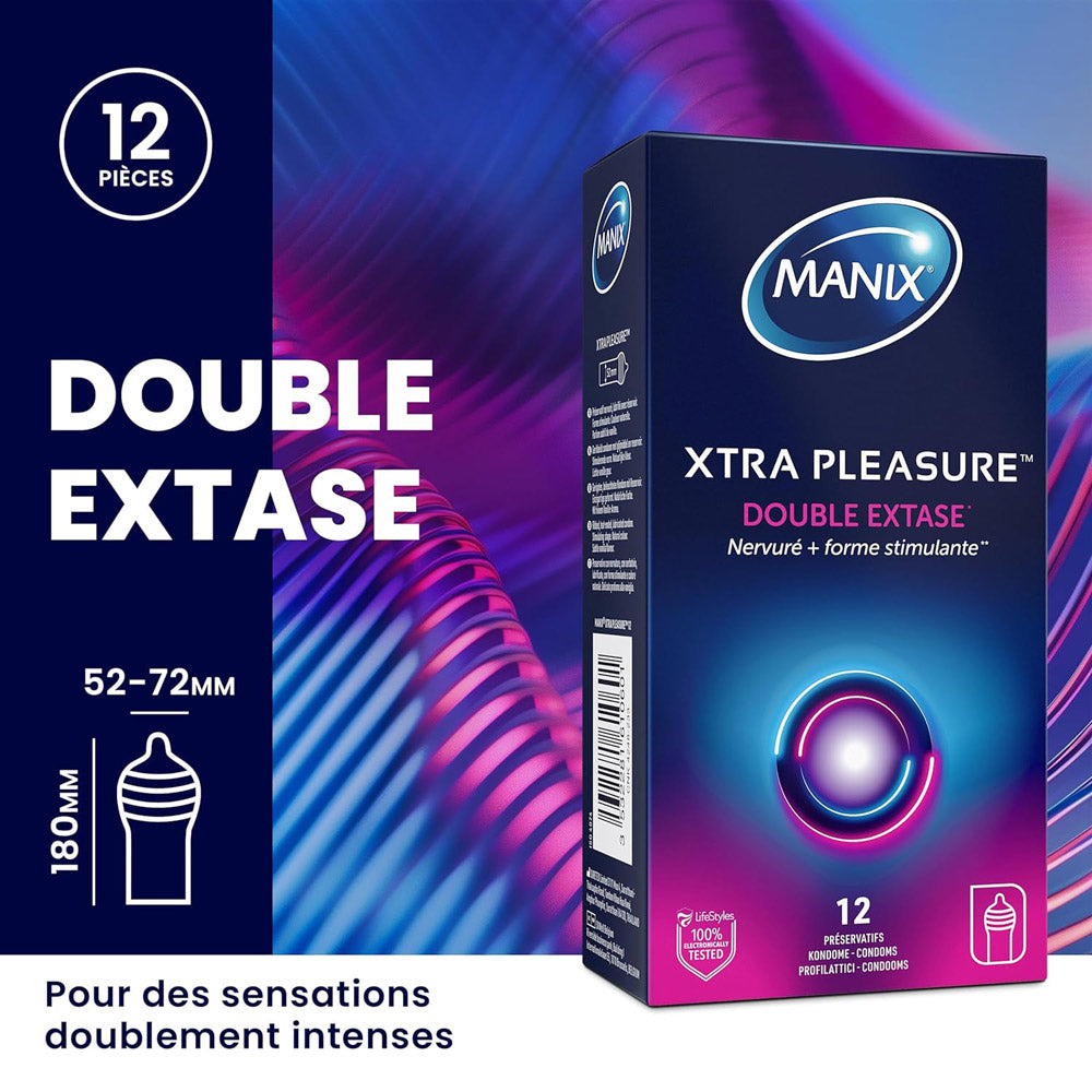 Préservatifs Manix Xtra Pleasure Double Extase