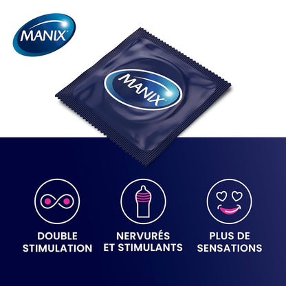 Préservatifs Manix Xtra Pleasure Double Extase