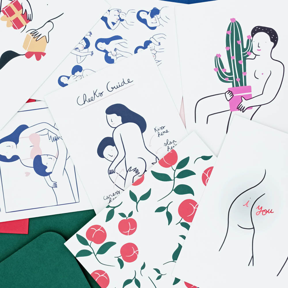 Carte d'amour Agathe Sorlet - Cactus