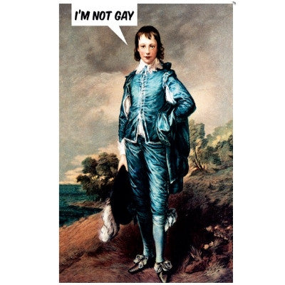 Cartes fun Gay/Lesbian... Dean Morris - I'm not gay