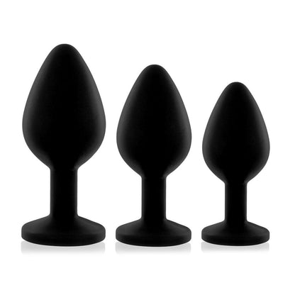 Coffret 3 plugs Booty - Noir