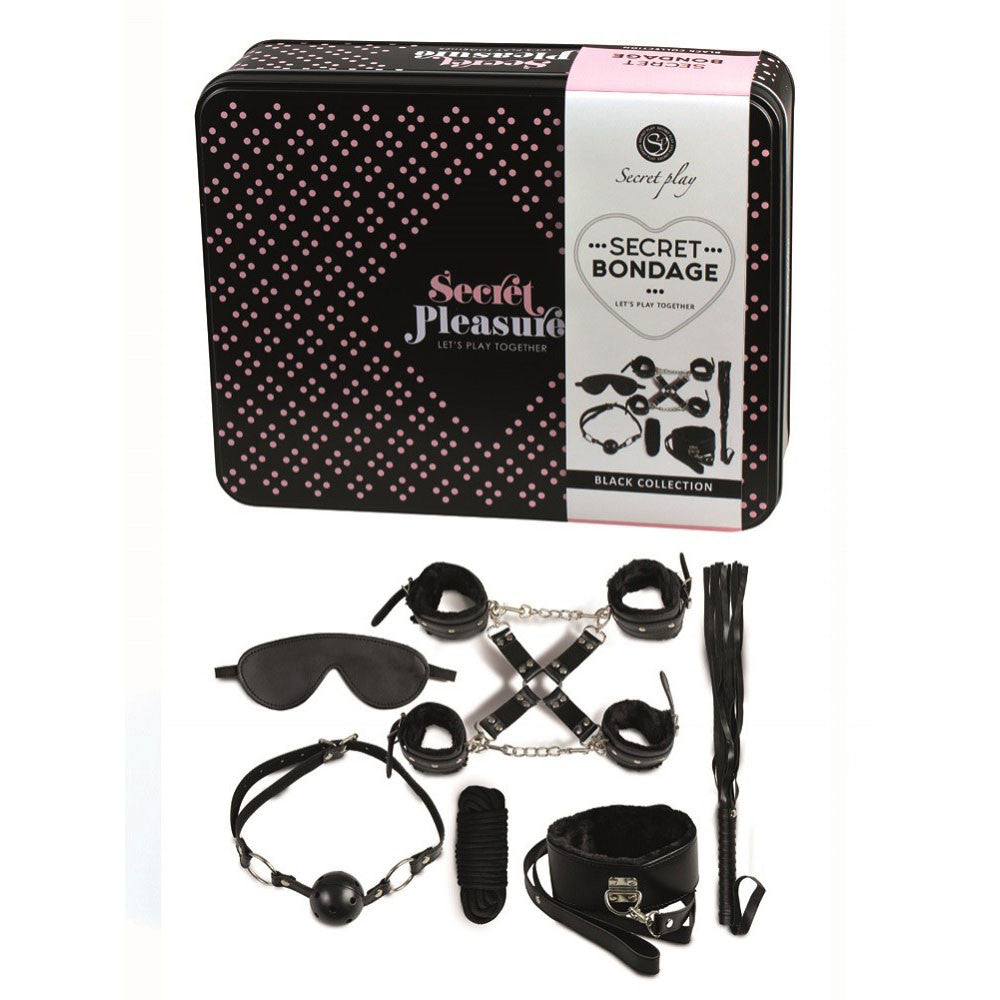 Coffret de bondage Secret Pleasure - Noir