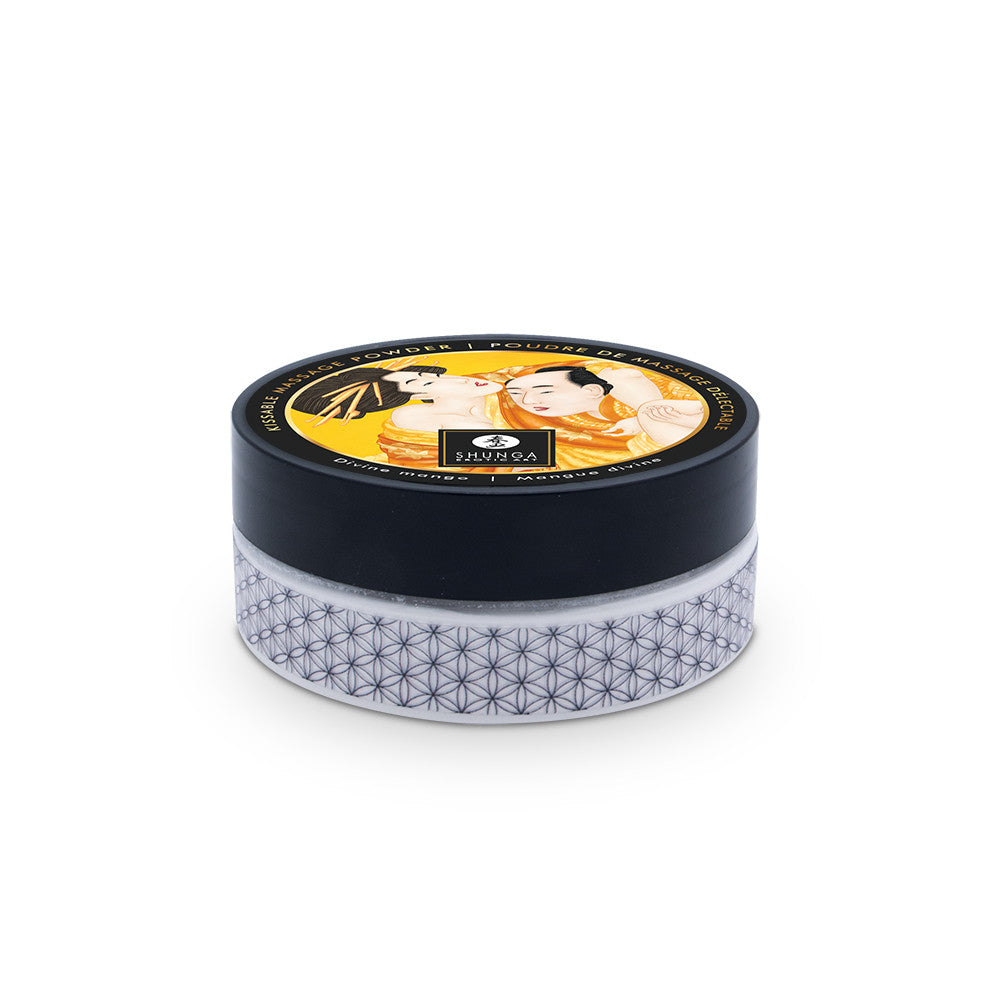 Coffret poudre de massage comestible Shunga - Mangue