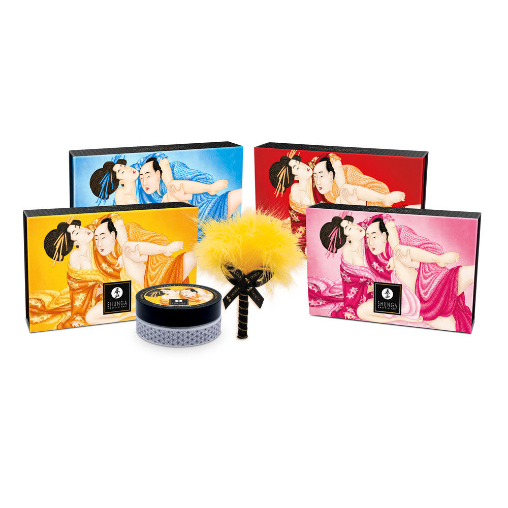 Coffret poudre de massage comestible Shunga