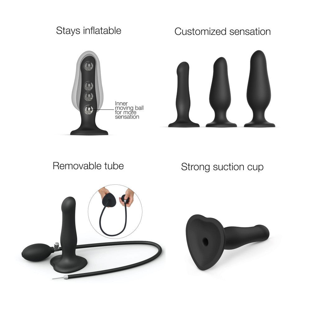 Dildo-Plug gonflable Strap-on-Me