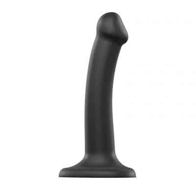 Dildo ventouse Dual Density - Noir