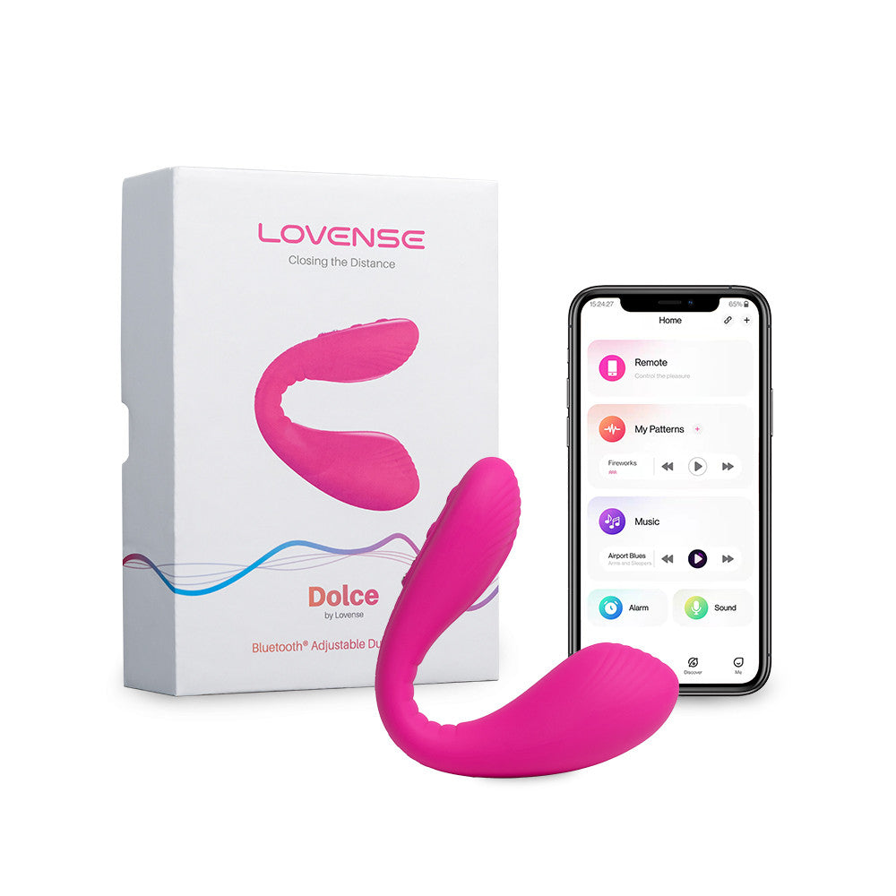 Double Stimulateur Connecté Dolce de Lovense - Rose