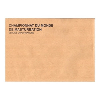 Enveloppe La Honte - Masturbation