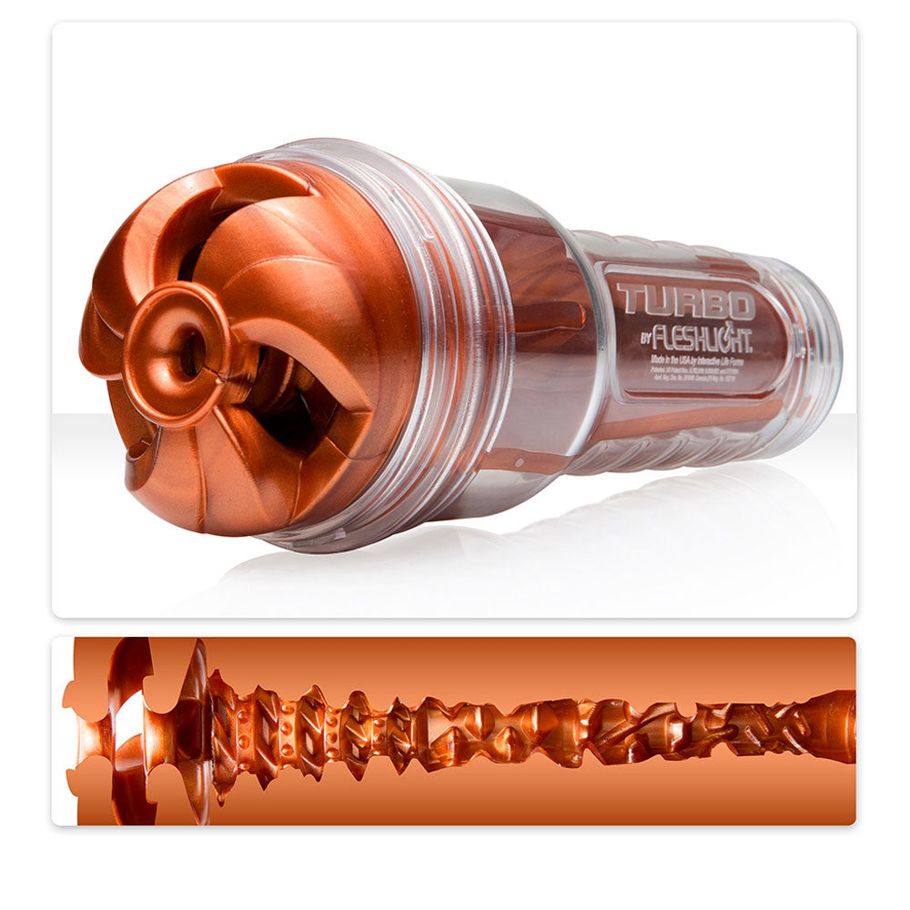 Gaine de masturbation Fleshlight Turbo Thrust - Cuivre