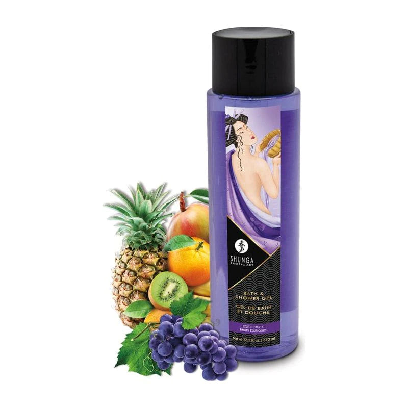 Gel de bain et douche comestible Shunga - Fruits exotiques