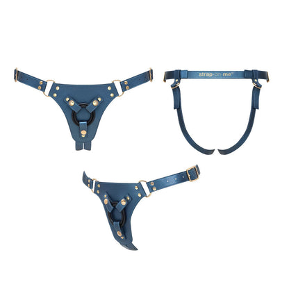 Harnais Generous de Strap On Me - Bleu