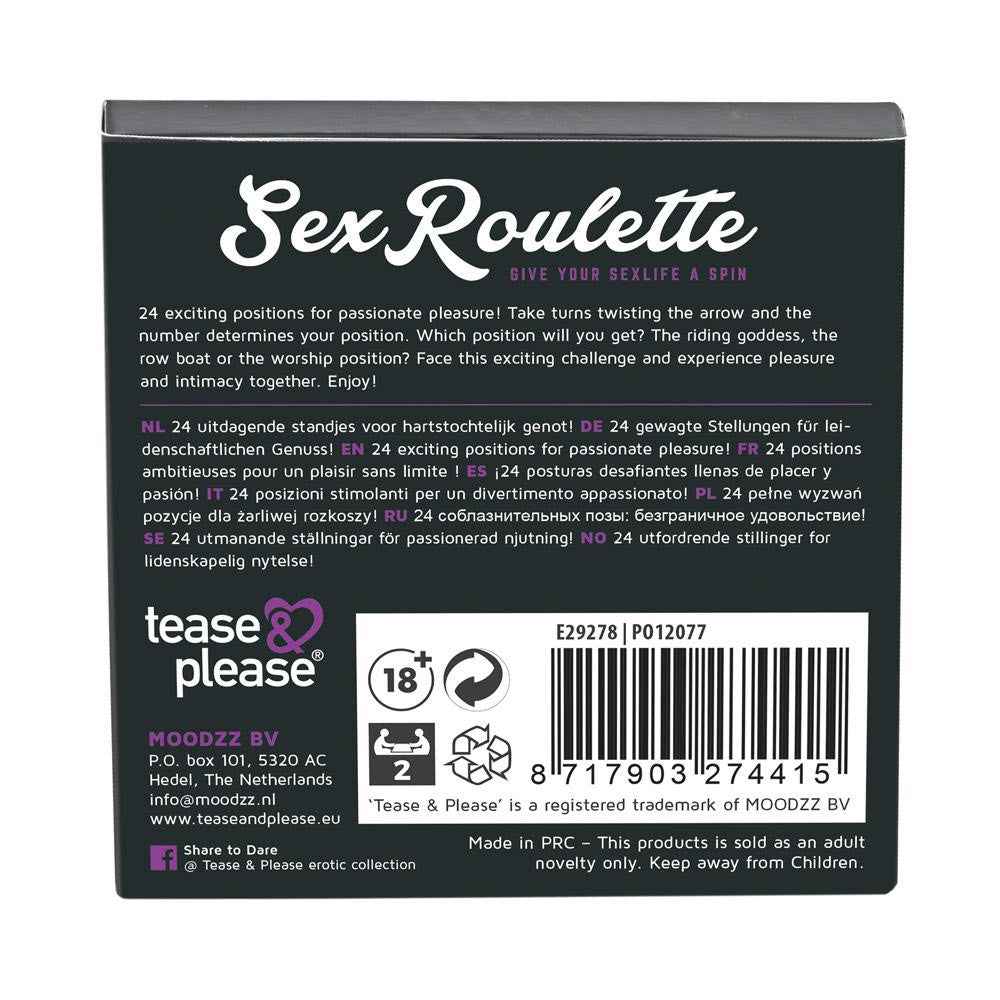 Jeu Sex Roulette Kamasutra