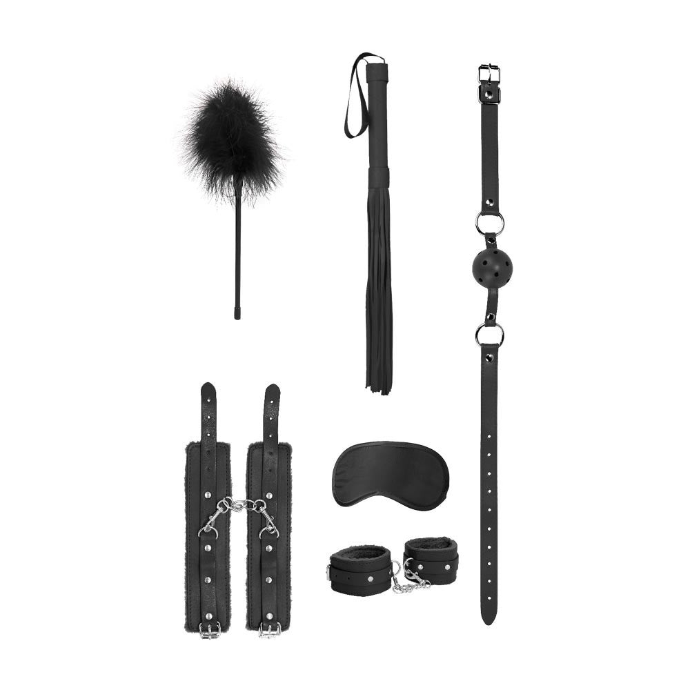 Kit de bondage débutant 6 pièces - Noir