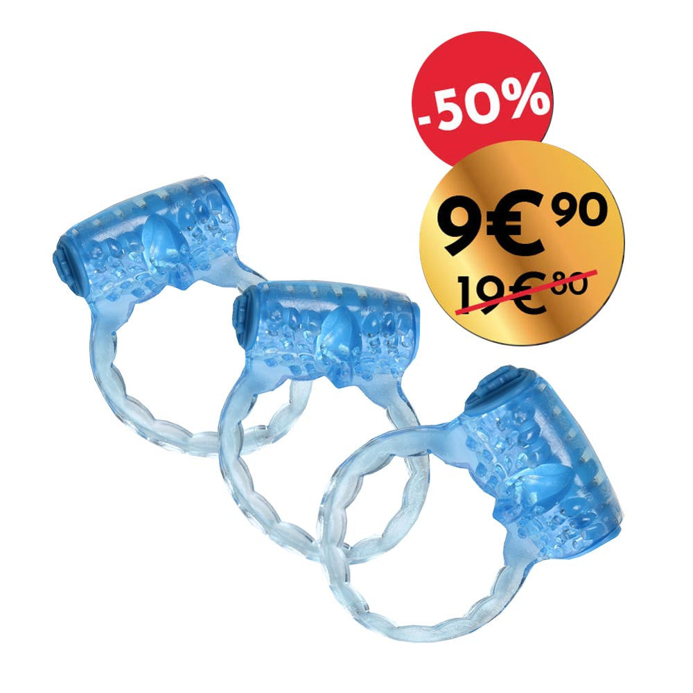 Lot de 3 anneaux vibrants Easy Cockring