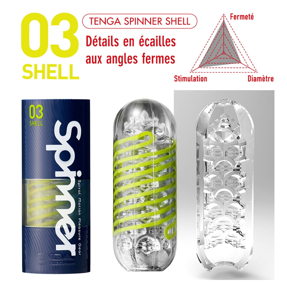 Masturbateur Spinner de Tenga - Shell 03