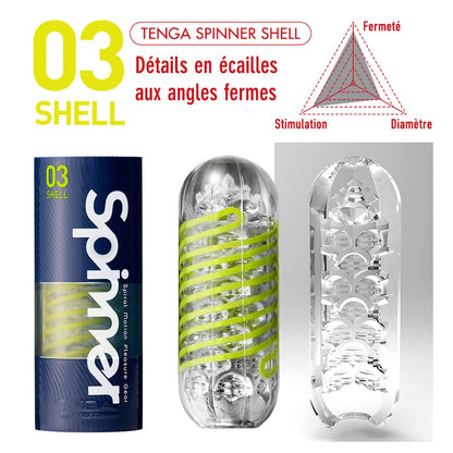 Masturbateur Spinner de Tenga - Shell 03