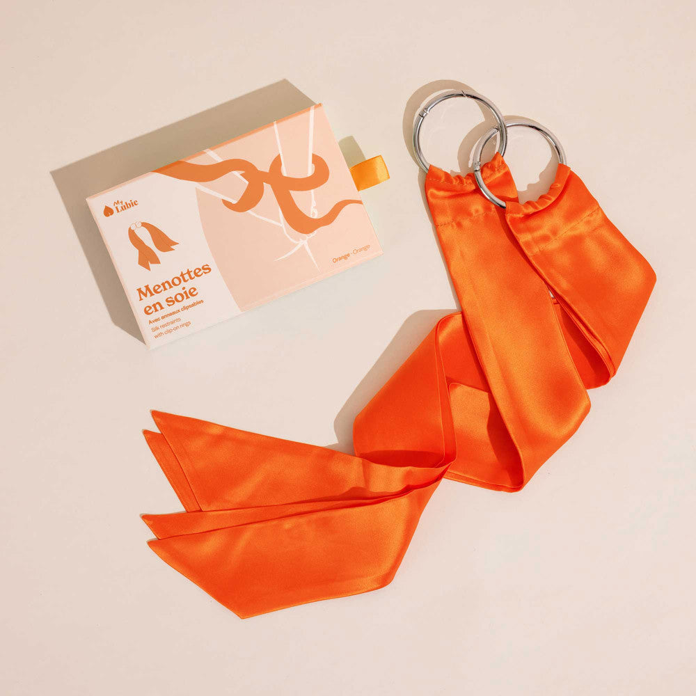 Menottes en soie My Lubie - Orange