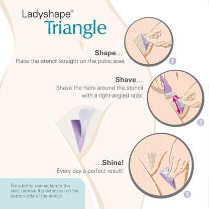 Pochoirs de rasage Ladyshape - Triangle