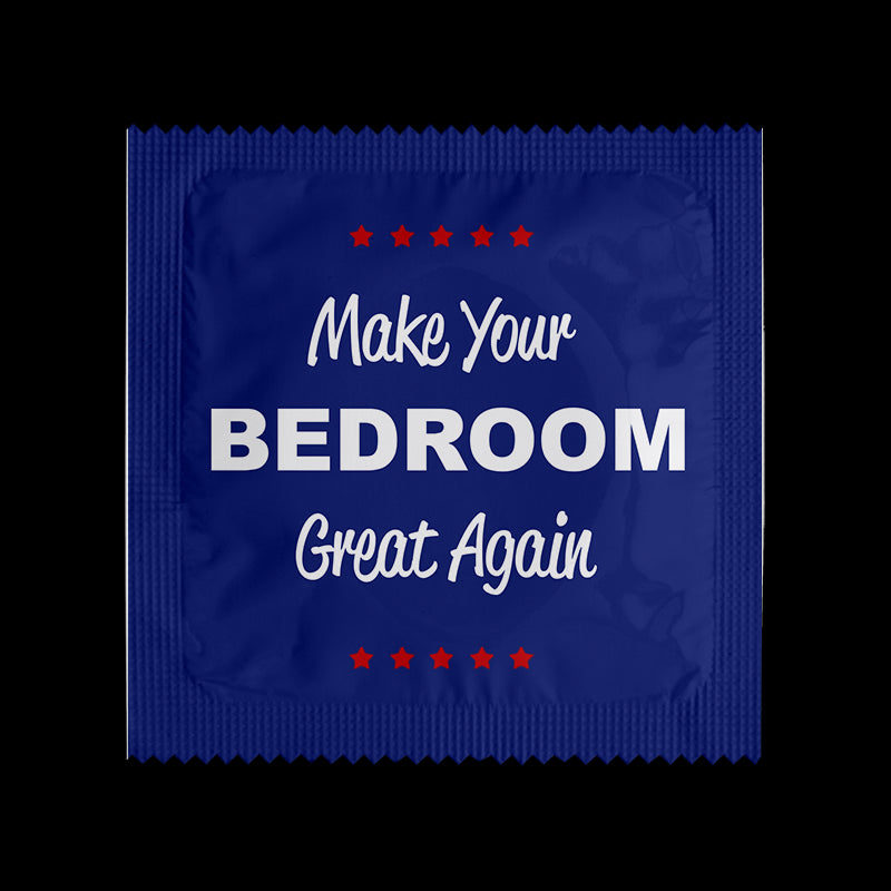 Préservatifs humoristiques à l'unité - Make your bedroom great  again