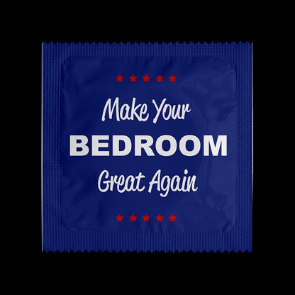 Préservatifs humoristiques à l'unité - Make your bedroom great  again