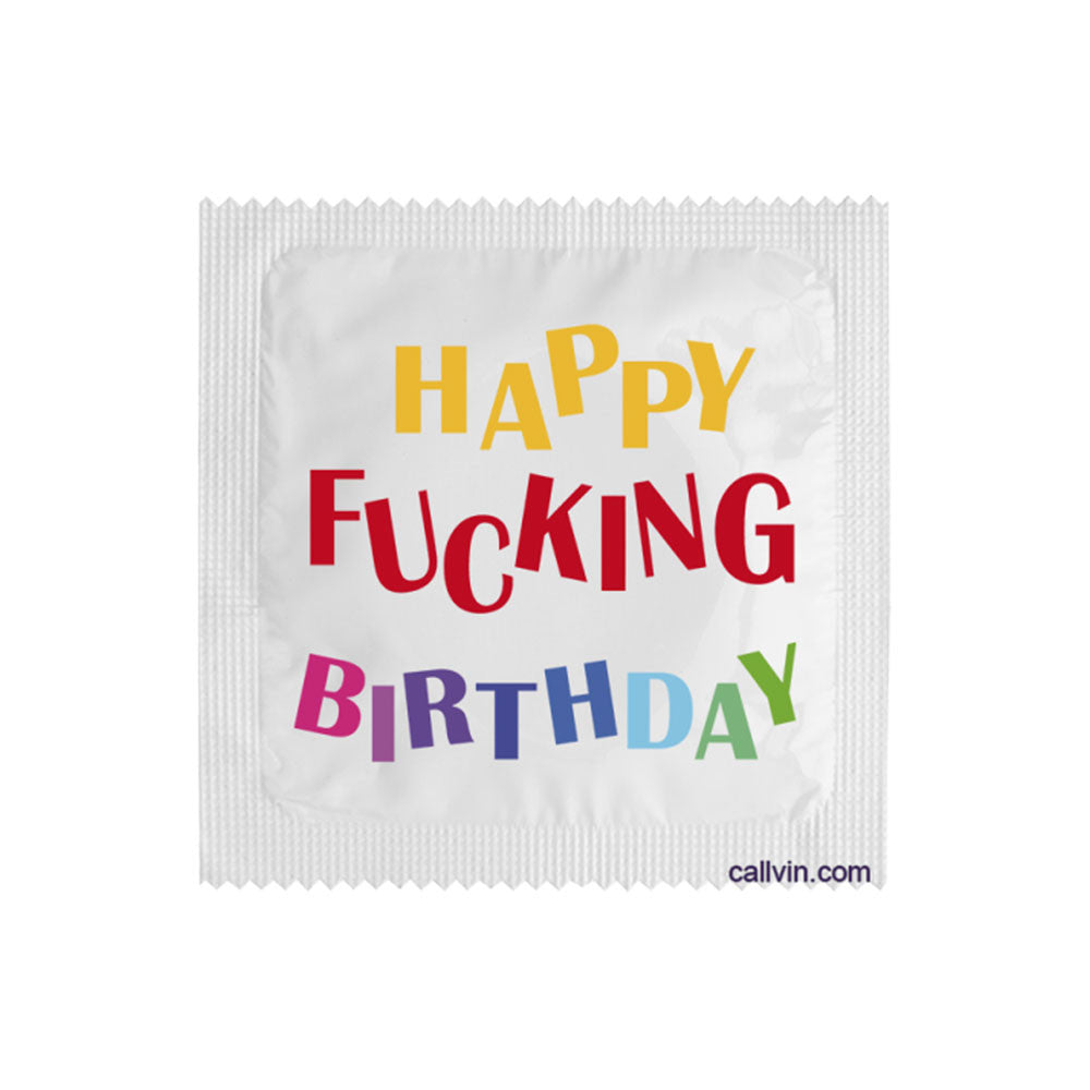 Préservatifs humoristiques - Happy Fucking Birthday