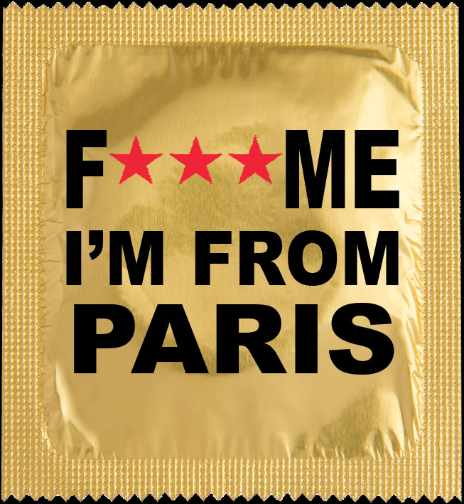 Préservatifs humoristiques - Fuck me i'm from Paris