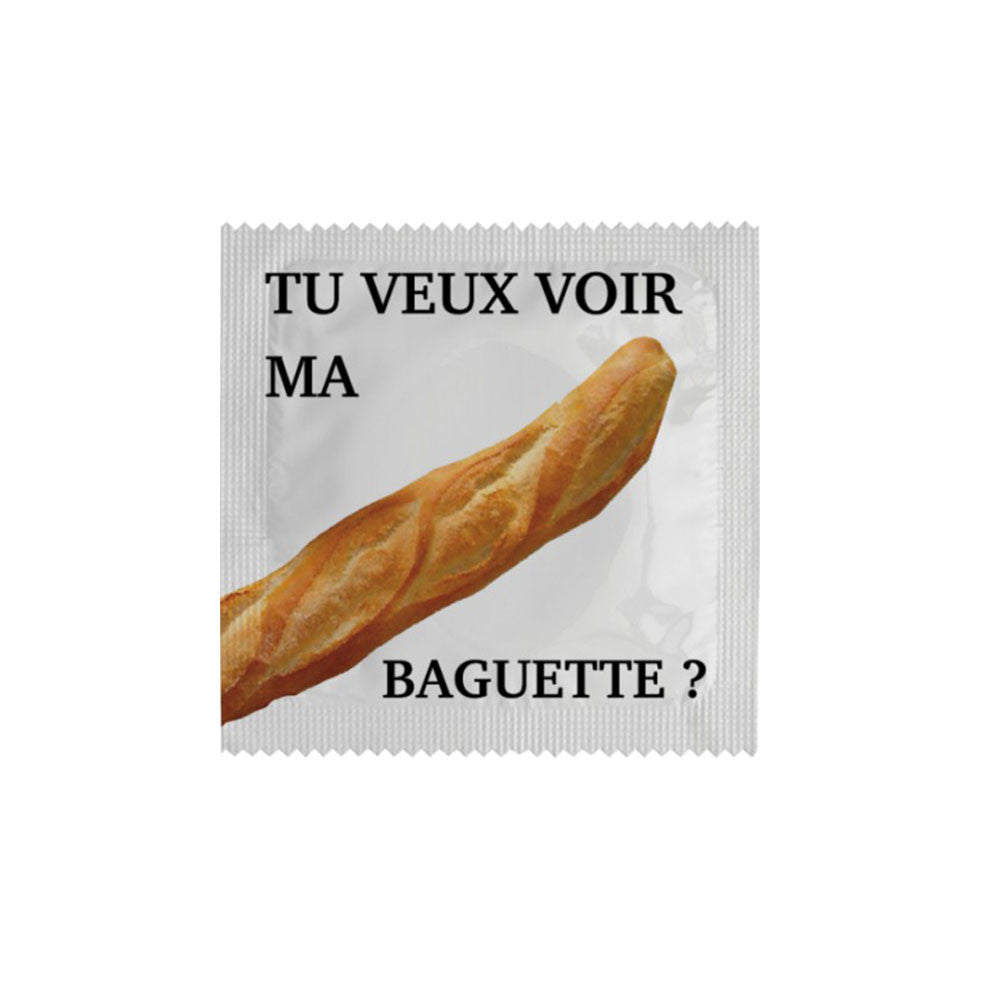 Préservatifs humoristiques - Tu veux voir ma baguette ?