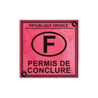 Préservatifs humoristiques - Permis de conclure