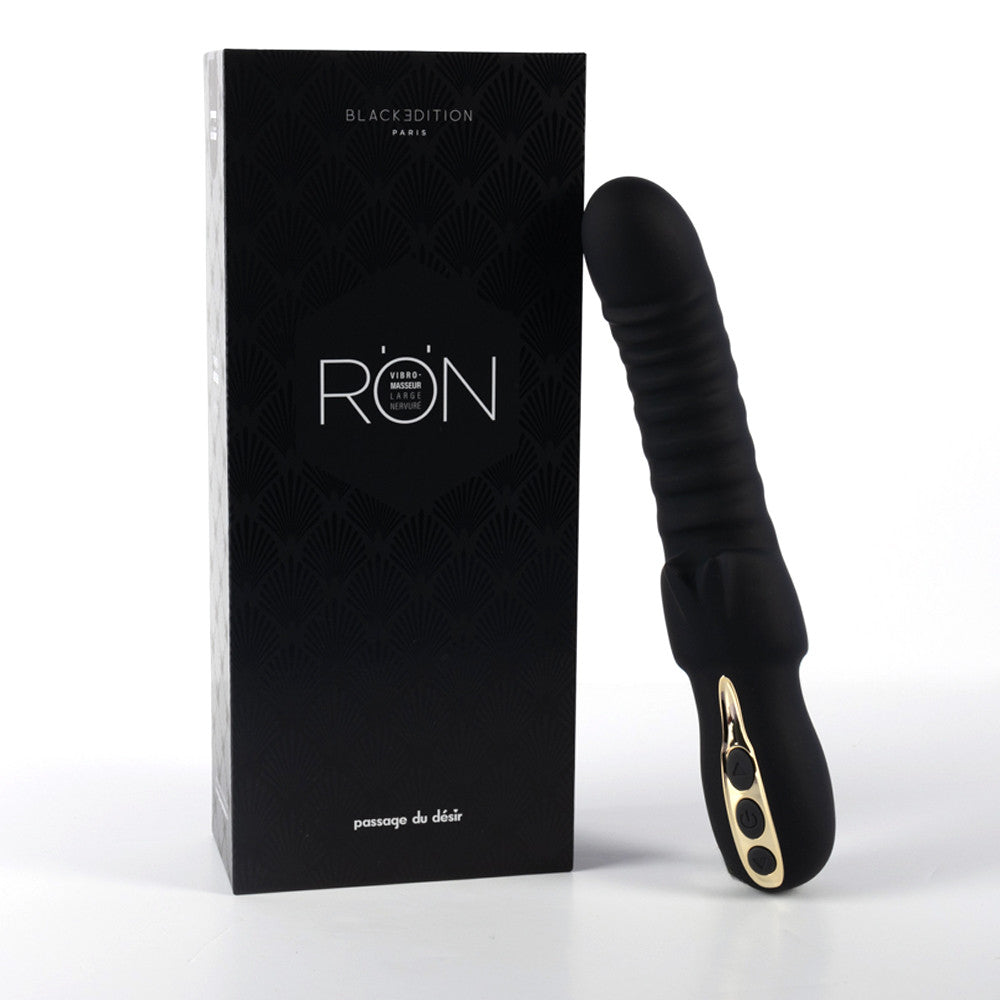 Rön vibromasseur larges nervures Black Edition