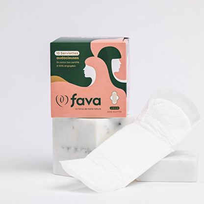 Serviettes hygiéniques Bio Fava - Jour