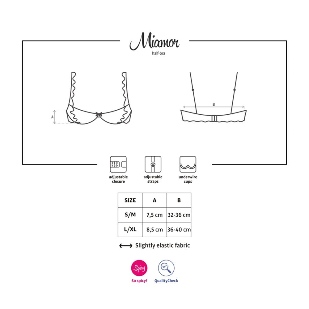 Soutien-gorge ouvert Miamor - S/M