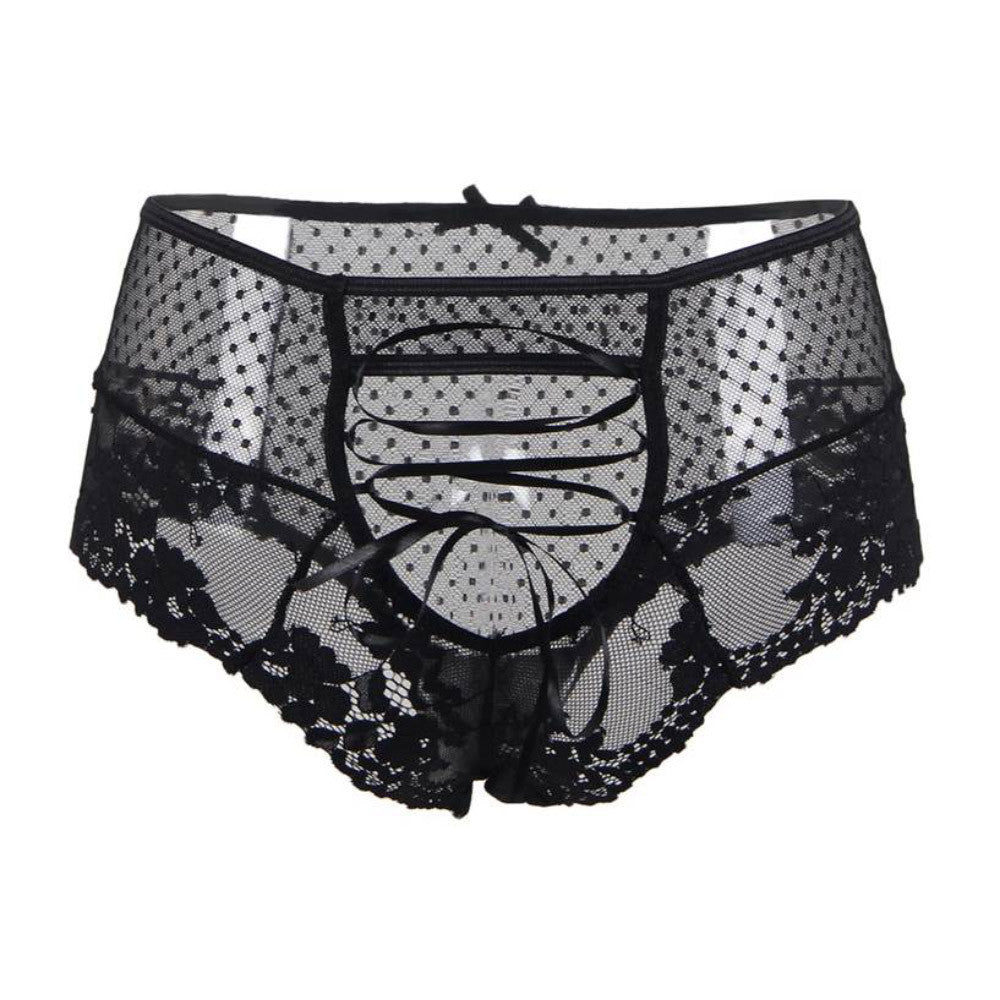 String Tanga taille haute Jazzy - Noir