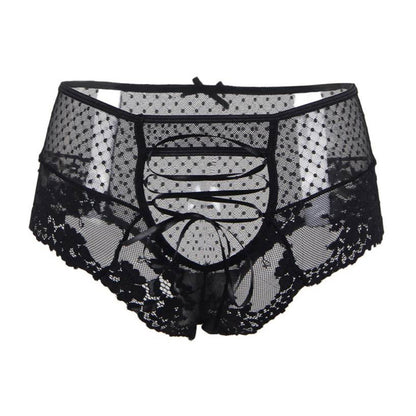 String Tanga taille haute Jazzy - Noir